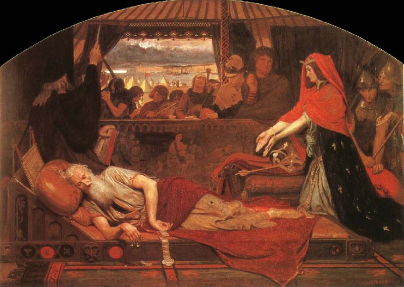 Ford Madox Brown Lear and Cordelia oil painting image